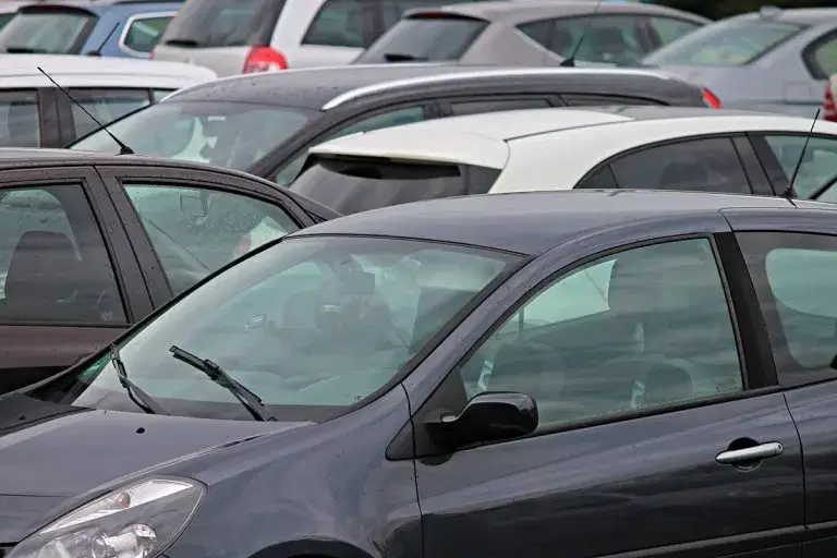 cars parked in a car park