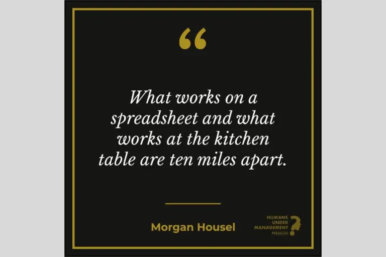 The Kitchen Table and the Spreadsheet