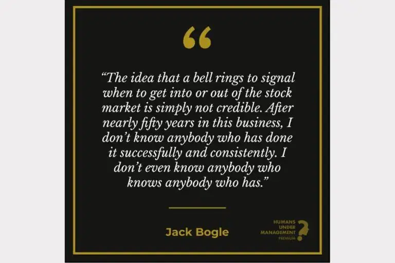 Market Timing – Don’t Do It!