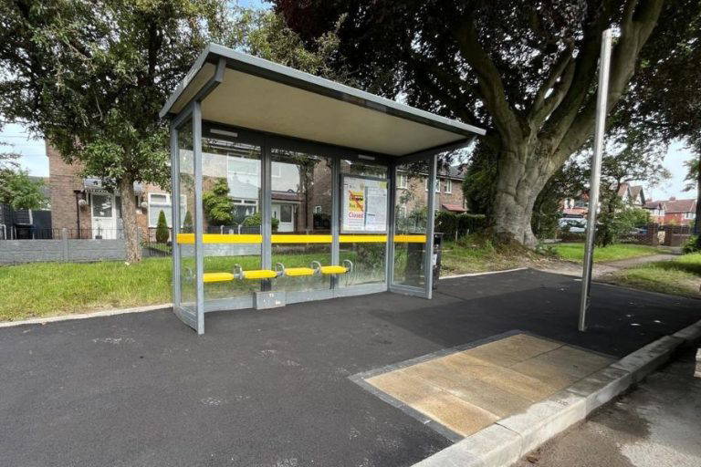 Better bus stops provided around Sale and Altrincham